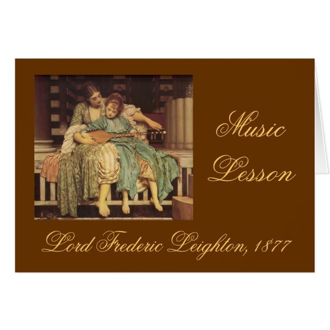 Leçon de musique (Devant horizontal)