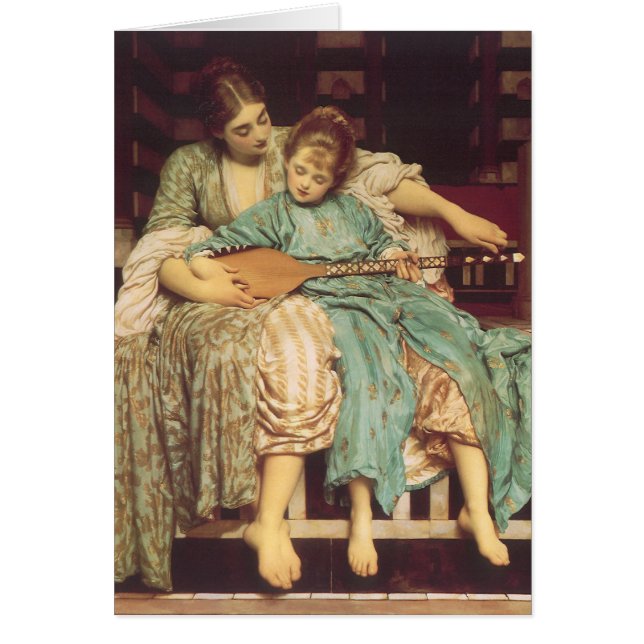 Leçon de musique par Lord Frederic Leighton (Devant)
