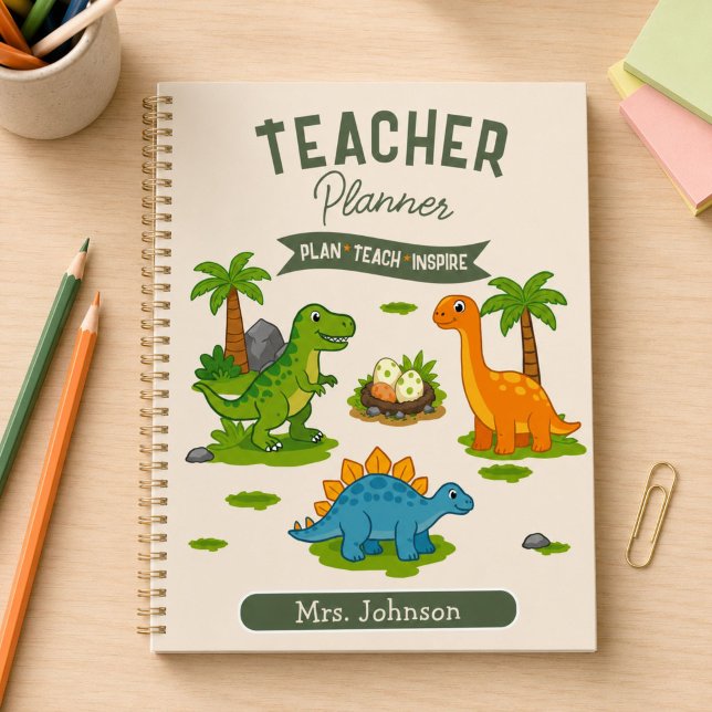 Leçon d'enseignant de dinosaure personnalisée (Créateur téléchargé)