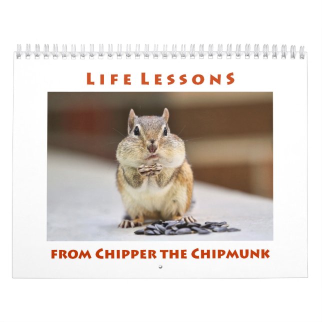 Leçons de vie de Chipper le calendrier Chipmunk (Protection)