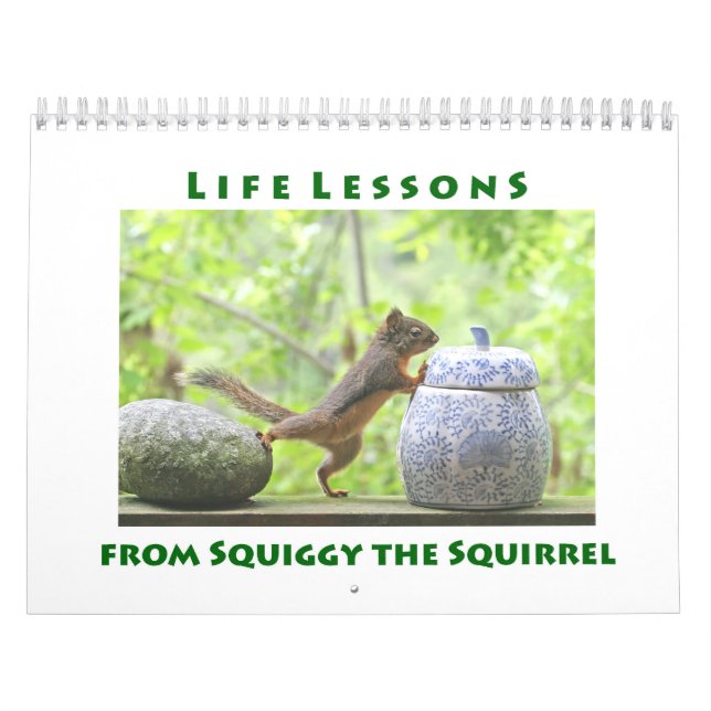 Leçons de vie de Squiggy le calendrier des écureui (Protection)