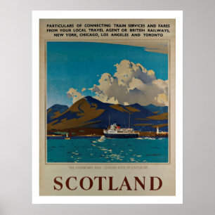 L'Ecosse Royaume-Uni - affiches de Vintage voyage