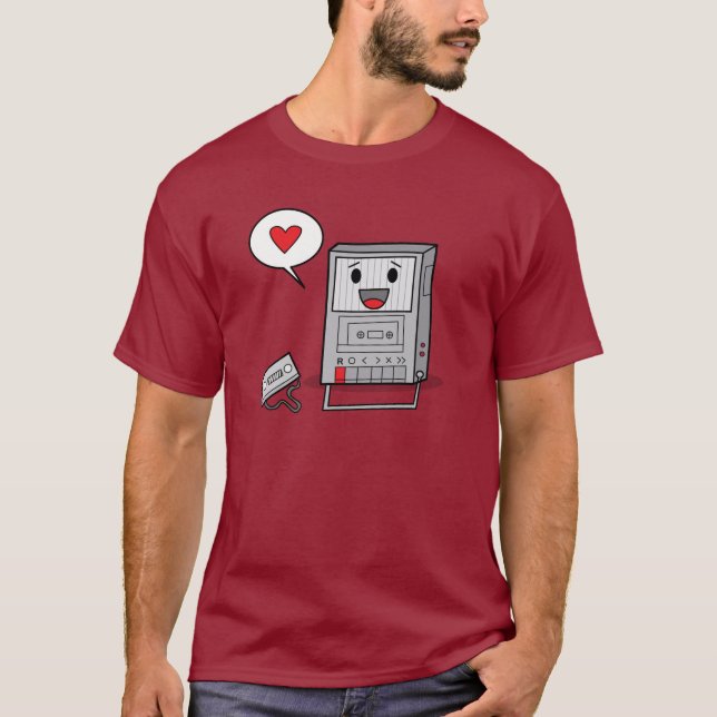 Lecteur de bande magnétique mignon - le T-shirt (Devant)
