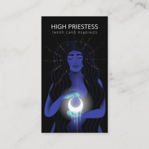 Lecteur de carte Tarot d'illustration spirituelle