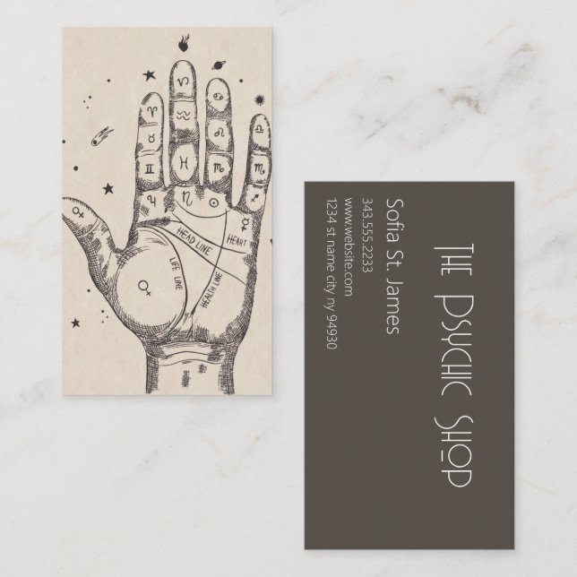 Lecteur de carte Tarot Lecture de la paume psychiq (Devant / Derrière)