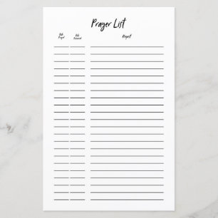 Lecteur de liste de demandes de prières de journal