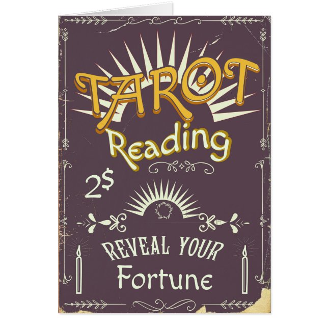 Lecteur de Tarot Impression vintage (Devant)