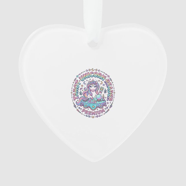 Lecteur de Tarot Licorne Premium Impression Drôle  (devant)