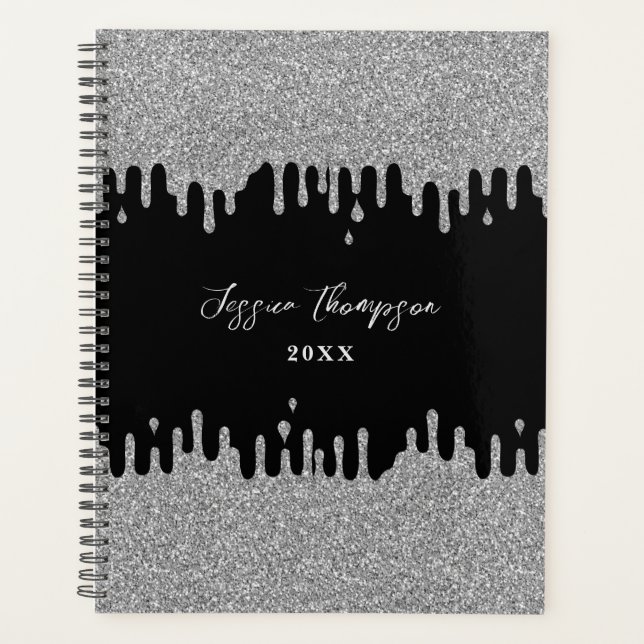 Lecteurs de Parties scintillant gris argent Planif (Devant)