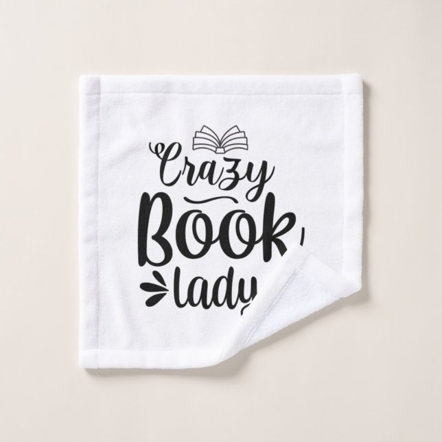 Lecture Art fou livre dame (Gant de toilette)