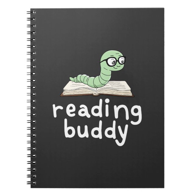 Lecture de Buddy Cute Bookwort avec livre (Devant)