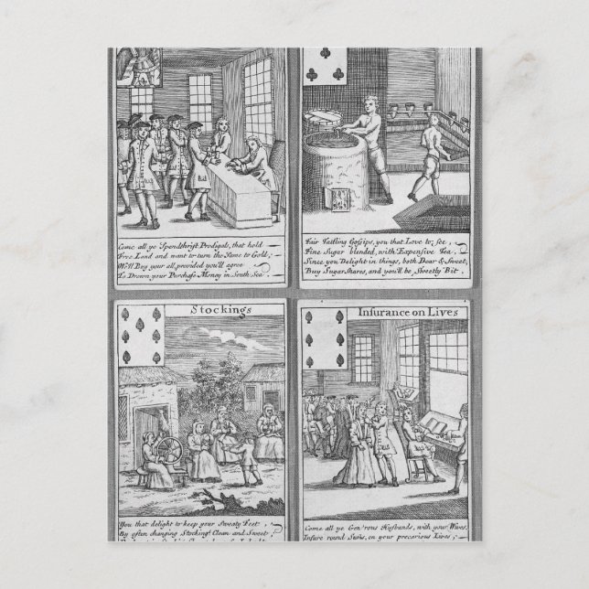 Lecture de cartes représentant le commercial actue (Devant)