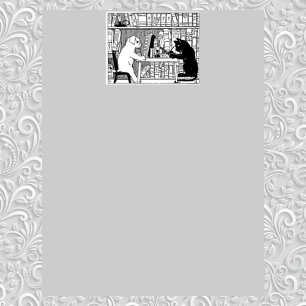 Lecture de chiens et de chats dans la bibliothèque