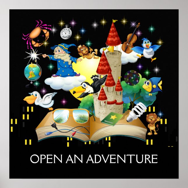 Lecture de l'enseignant - Poster d'alphabétisation (Devant)