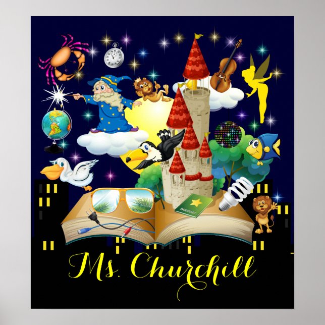 Lecture de l'enseignant - Poster de l'alphabétisat (Devant)