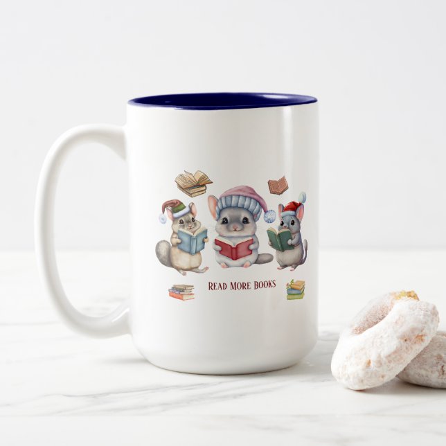 Lecture de livres Mug (Avec donut)
