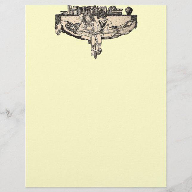 Lecture des filles et des garçons (Devant)