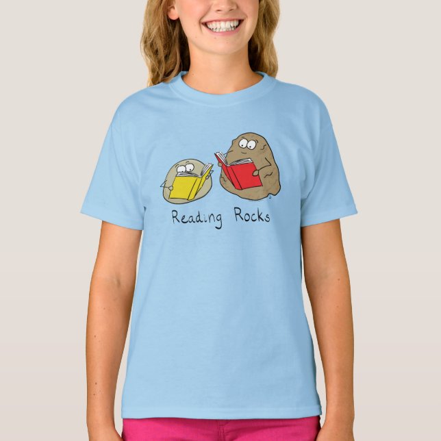 Lecture Rocks Enfants Garçon T-shirt fille (Devant)