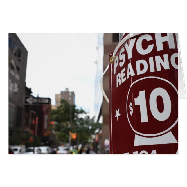 Lectures psychiques New York City Street Photograp (Devant horizontal)