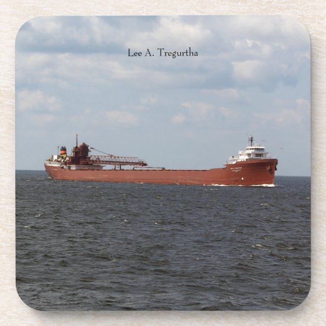 Lee A. Tregurtha ensemble de 6 dessous de verre en (Devant)