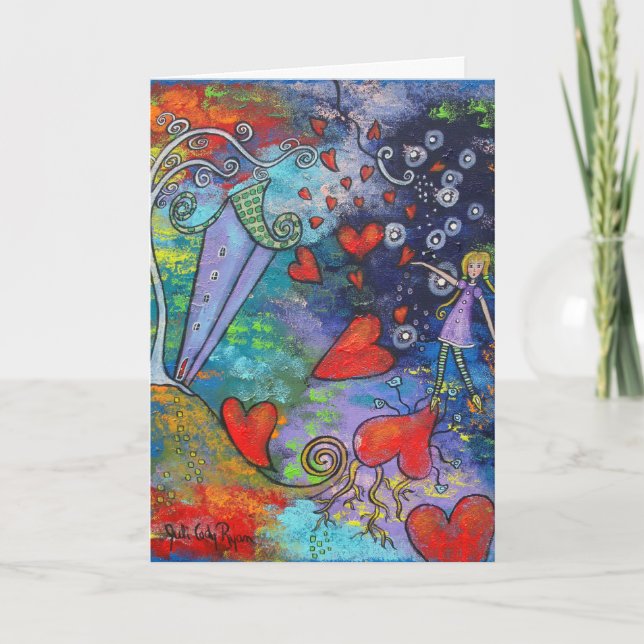 L'effusion d'amour Carte Saint Valentin (Devant)