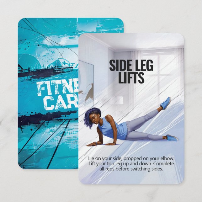 Leg latéral Ascenseurs carte de fitness avec suppo (Devant / Derrière)
