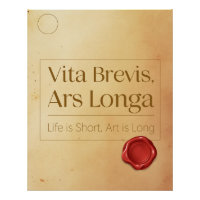 Legacy Motivational Quote - Latin Poster Art