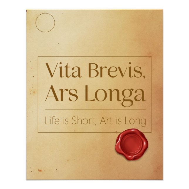 Legacy Motivational Quote - Latin Poster Art (Devant)