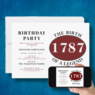 Legend Birthday Party Invitation
