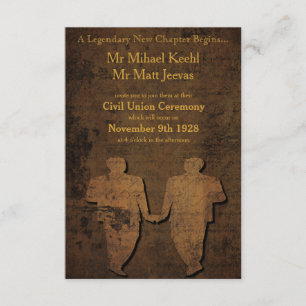 Légendaire Faire-part de mariage gay d'amour