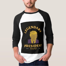 Légendaire Président 3/4 Sleeve Raglan T-Shirt