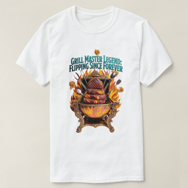 Légendaire T-Shirt Maître du Grill  (Design devant)