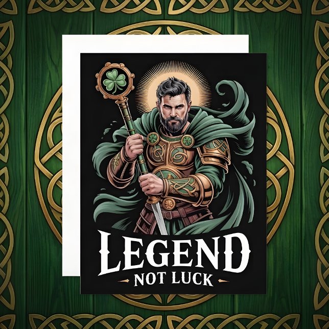 Légende de la carte de la Saint-Patrick, pas chanc (Créateur téléchargé)