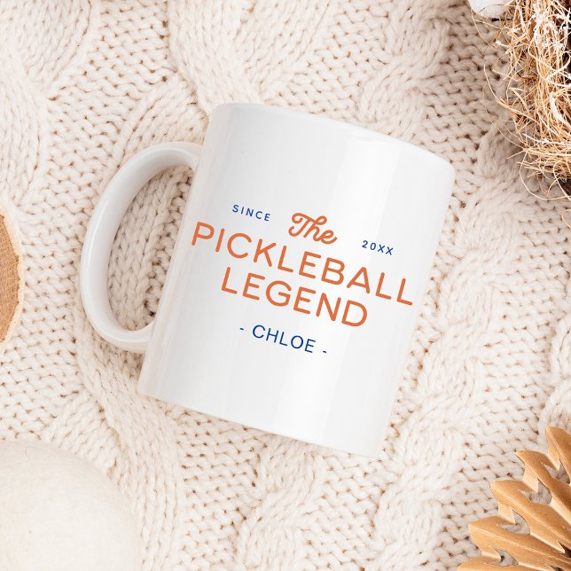 Légende moderne de Pickleball Mug personnalisé (Créateur téléchargé)