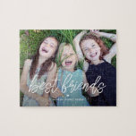 Légende personnalisée de mémoire précieuse Puzzle<br><div class="desc">Les cadeaux photo font les meilleurs cadeaux ! Facile à personnaliser avec votre texte et/ou photo(s) pour un look personnalisé. Conçu par Berry Berry Sweet,  papeterie moderne et cadeaux personnalisés. Visitez notre site Web à l'adresse www.berryberrysweet.com pour voir toutes nos gammes de produits.</div>