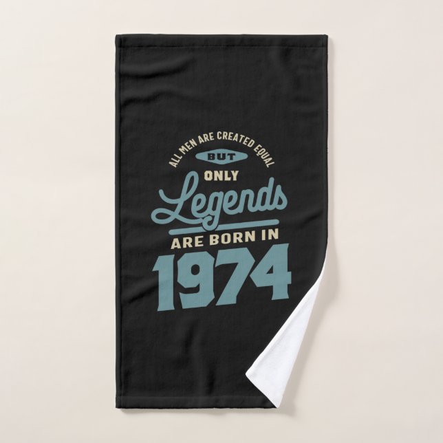 Légendes Depuis 1974 Cadeau Anniversaire (Serviette à main)