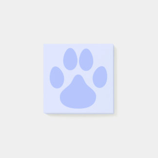 Léger bleu mou animal Pawprint 3x3 Post-it Notes