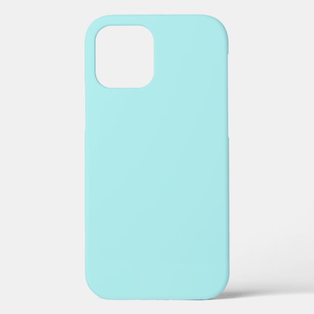 Léger Turquoise Tough iPhone 12 Coque (Verso)