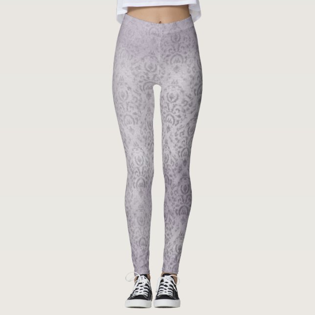 Légères Leggings d'art Lavande (Devant)