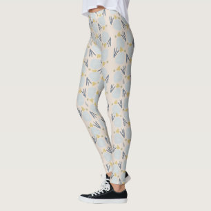 Legging à motif botanique de plage Dollar de sable