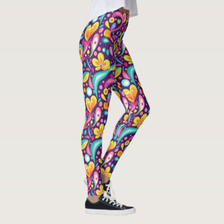 Legging à motif carrelé des années 90 cool