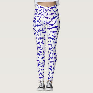 Legging à motif de formes de touches funky différe