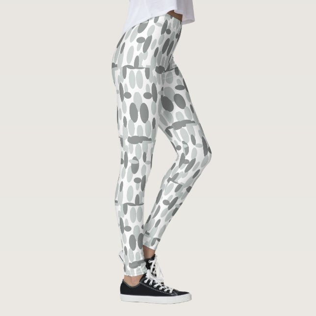 Legging à motif ovale gris et motifs joyeux (Droite)