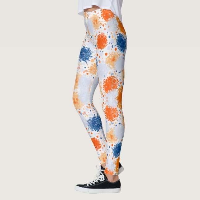 Legging avec un motif abstrait vibrant (Gauche)