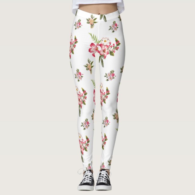 legging bouquet de fleurs (Devant)