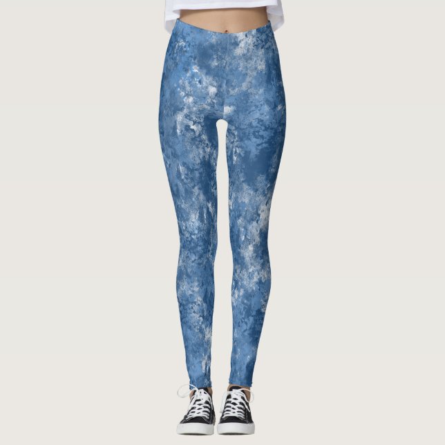 Legging de marbre bleu (Devant)