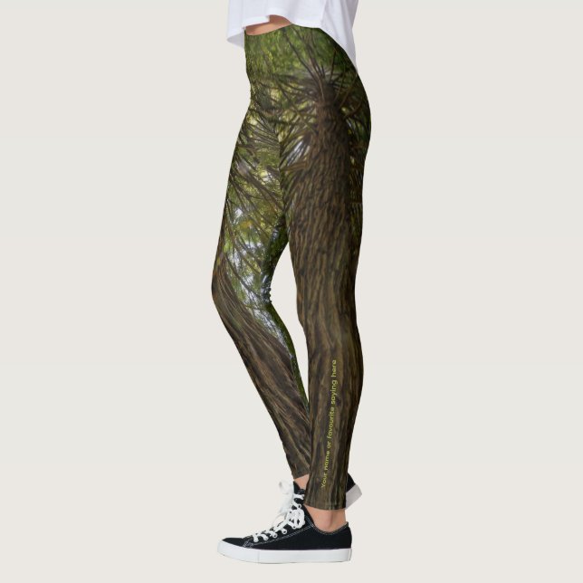 Legging de photo de forêt paisible avec lumière do (Gauche)