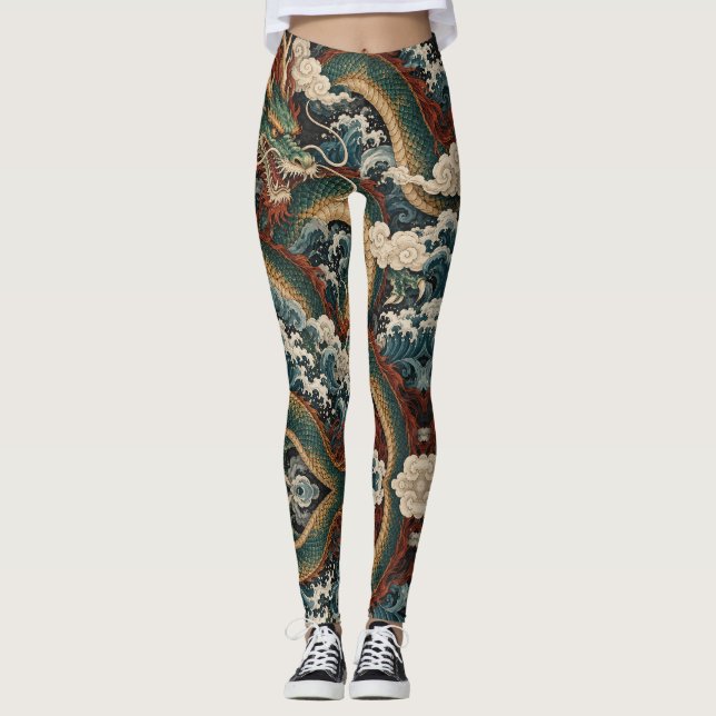 Legging Dragon de Jade (Devant)