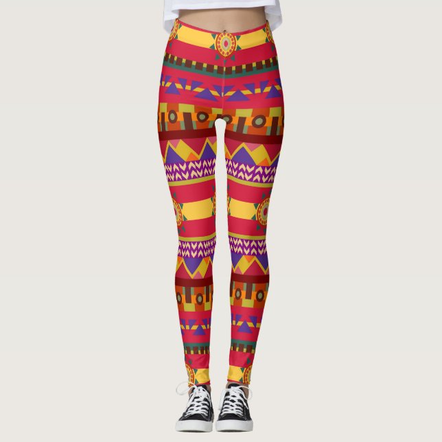 Legging ethnique, Legging tribal pour les femmes (Devant)