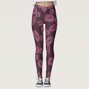 Legging Femme Mauve Mystique – Motif Fées Enchanté